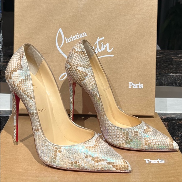 Christian Louboutin Shoes - Python Red Bottom Pumps, the are really cool the glow in the dark